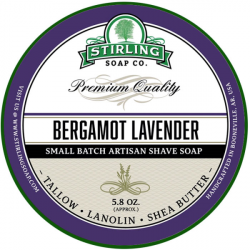 Savon de rasage Bergamot Lavender Stirling Soap Company