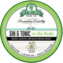 Savon de rasage Gin & Tonic on the Rocks Stirling Soap Company