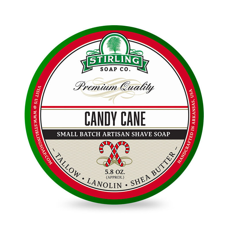 Savon de rasage "Candy Cane" Stirling Soap Company