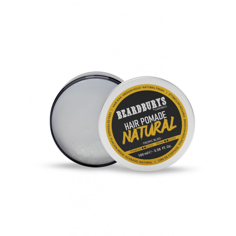 Cire cheveux "Natural" fixation moyenne Beardburys, 100 ml