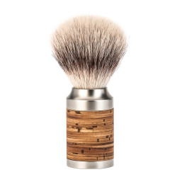 Blaireau Mühle ROCCA chromé satiné et noir