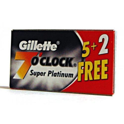 Lames Gillette "7 O'Clock" Super Platinium par 5+2
