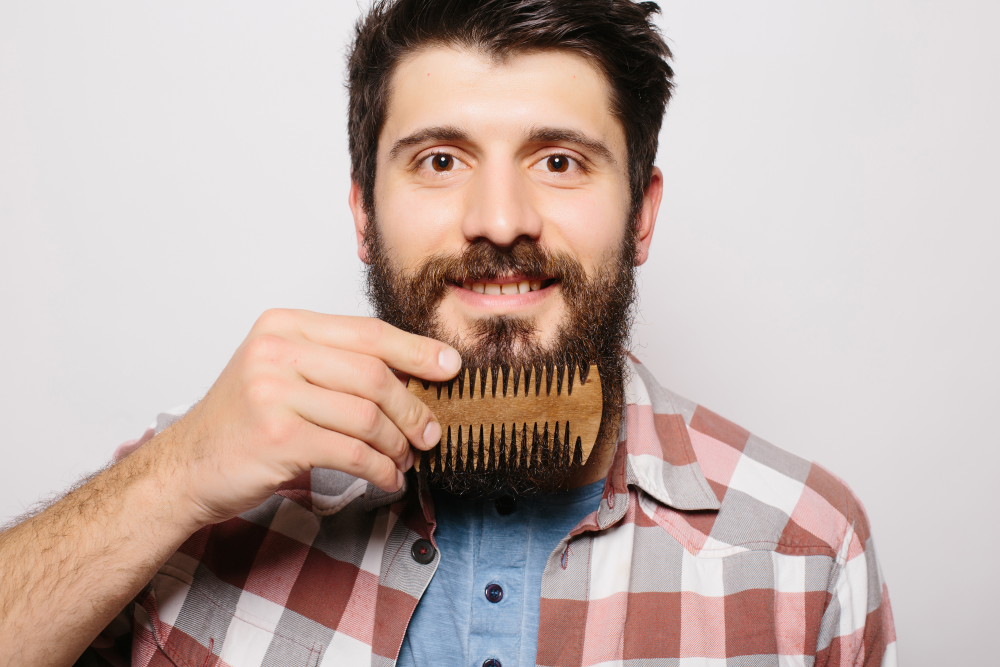 barbe peigne ne bois