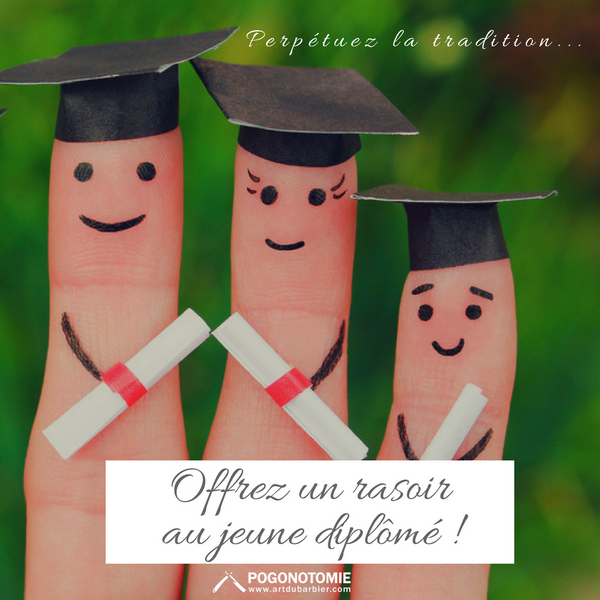 Un cadeau Art du barbier pour les diplômés 